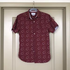 Dark Red Button Down